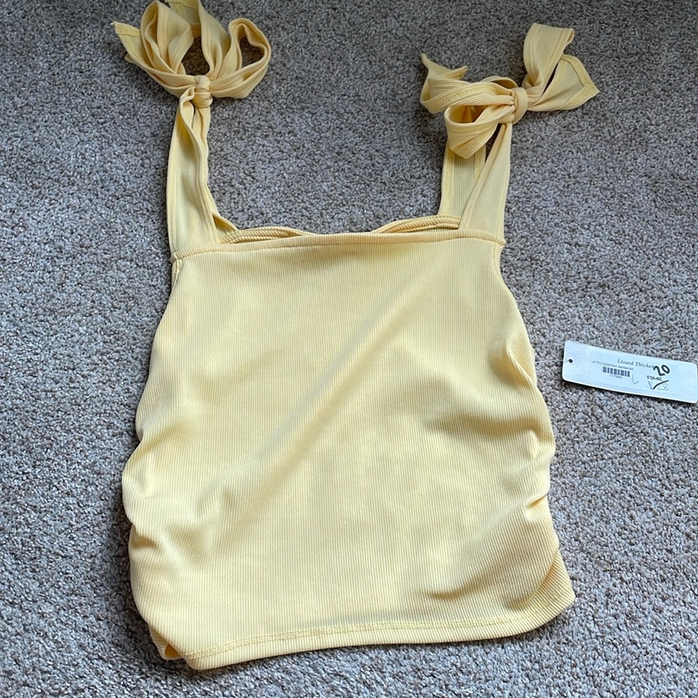 Lizard Thicket yellow tank top